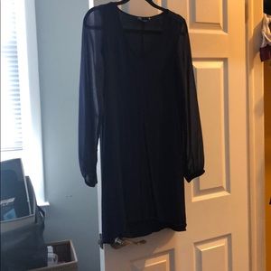 V-neck shift dress